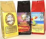 Christmas, All Occasion Gift for Espresso Fans! Kona Coffee Blend and Certified Organic Espresso, 1.5 Lbs, Whole Bean