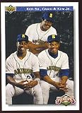 1992 Upper Deck Ken Griffey Sr, Craig, and Ken Griffey Jr # 85 MLB Baseball Bloodlines Card