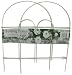Glamos 770099 Folding Metal Wire Garden Fence, 18-Inch by 10-Foot, Pack of 12,  White