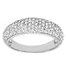 14k White Gold Pave Diamond Ring (3/4 cttw, H-I Color, I2 Clarity)