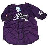 LA Kings Embroidered Baseball Jersey - Purple