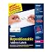 Avery White Repositionable Address Labels for Laser Printers, 1 x 2.625 Inches, Box of 3000 (55160)
