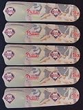 Ceiling Fan Designers 52SET-MLB-PHI MLB Philadelphia Phillies Baseball 52 In. Ceiling Fan BladeS ONLY