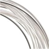 Silver Plated Copper Square Craft Bead Wire 18Ga (12Ft)