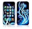 Abstract Neon Blue Decorative Skin Cover Decal Sticker for Apple 3G iPhone / iPhone 3GS 3G S