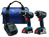 Bosch CLPK232A-181 18V Lithium-Ion Cordless Two Tool Combo Kit [並行輸入品]