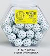Koplow Individual White Alphabet Dice 30mm d30