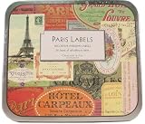 Paris Labels Decorative Parisian labels in Tin Cavallini Papers 24-26 sheets