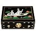 Lotus Lacquer Jewelry Box - Black