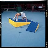 Landing Gymnastics Mats Non-Folding 4 Thick Blue 4' x 6' (1.2m x 1.8m)