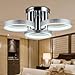 LightInTheBox Chandelier LED Modern Silver 3 Lights, Modern Home Ceiling Light Fixture Flush Mount, Pendant Light Chandeliers Lighting, Home Color=Silver;Light Source Color=White;Voltage=90-240V