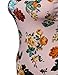 Floral Print Sleeveless Racer-Back Mini Body-Con Dress Blush S