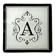 Monogram Elegant Glass Trivet Monogram Elegant Glass Trivet