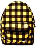 Student Backpack Buffalo Plaid Yellow Black (635-733)