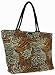 Cappelli Straworld Animal Print Jute Straw Tote in Choice of Leopard or Tiger Print
