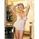 Distinctive Shirley of Hollywood Plus Size Snowflake Patterned Stretch Helenka Mesh & Stretch Lace Baby Doll Supplies Are Running Out