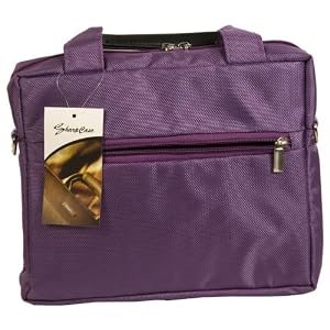 11 inch Purple Laptop Notebook Case Carry on Briefcase / Shoulder Messenger Bag