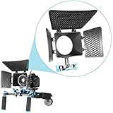 NEEWER&reg; Matte Box for 15mm Rail Rod Suppot Follow Focus Rig System for DSLR Camera such as Canon 60D 5DII 1D3 D90 550D/T2i 600D/T3i 650D/T4i 7D, Nikon D3100 D7000 D700