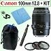 Canon EF 100mm f/2.8 Macro USM Lens + Deluxe Accesssory Kit