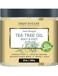 Beauty: First Botany Cosmeceuticals Anti Fungal Tea Tree Oil Body and Foot Scrub, 12 oz. - First Botany Cosmeceuticals