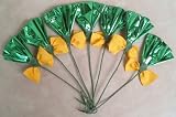 Rosettes/Mane Flowers - Green & Yellow 