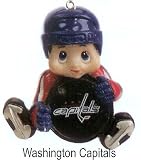 Pack of 8 NHL Washington Capitals Lil' Fan Hockey Player Christmas Ornaments