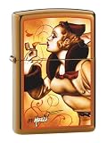 Zippo Lighter Mazzi-Windy Girl, Harvest Bronze