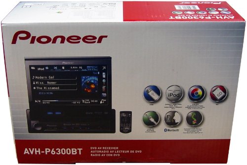 Pioneer AVH-P6300BT 7-Inch In-Dash DVD A/V Receiver with iPod/iPhone Control, Bluetooth, and Pandora