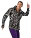 Rubies Mens Adult Black Retro 60s 70s Disco Costume Shirt