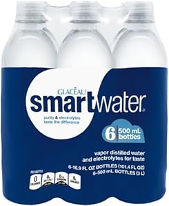 smartwater (6 Count, 16.9 Fl Oz Each)