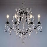 Wrought Iron Crystal Chandelier Chandeliers H19 x W20