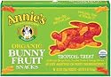 Annie's Homegrown Tropical Treat Organic Bunny Fruit Snacks, 4.0 Ounce Boxes (Pack of 4)