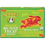Annies Homegrown Tropical Treat Organic Bunny Fruit Snacks 4.0 Ounce Boxes Pack of 4 by 