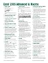 Microsoft Excel 2003 Advanced & Macros Quick Reference Guide (Cheat Sheet of Instructions, Tips & Shortcuts - Laminated)