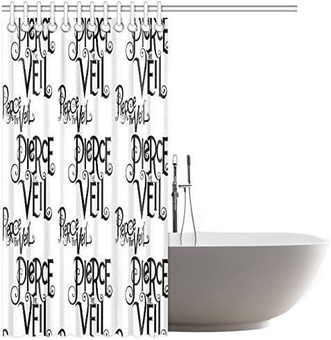 MOXUR Pierce The Veil Shower Curtain 66"x72" - Waterproof Polyester Fabric
