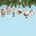 Rudolph the Red Nosed Reindeer Hanging Ornament Set with Rudolph, Clarice, Hermie, Sam the Snowman, Santa and Bumble, Set of 6