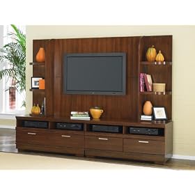 <b>Ciara Hardwood Entertainment Wall Unit TV Center Ashley Entertainment Centers Ciara Collection</b>