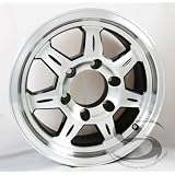 15 x 6 SAWTOOTH 870 Aluminum Trailer Wheel 6x5.50 with Center Cap by Allied International