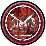 Miami Heat 3 Player Wall Clock