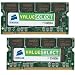 Corsair VS4GSDSKIT667D2 Value Select 4GB 2 X 2GB PC2-5300 667MHz 200-Pin CL5 DDR2 SODIMM Laptop Memory Kit
