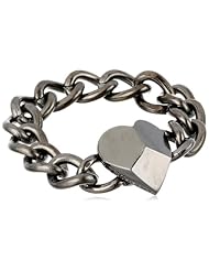 BCBGeneration I Heart You Hematite Bracelet, 8"