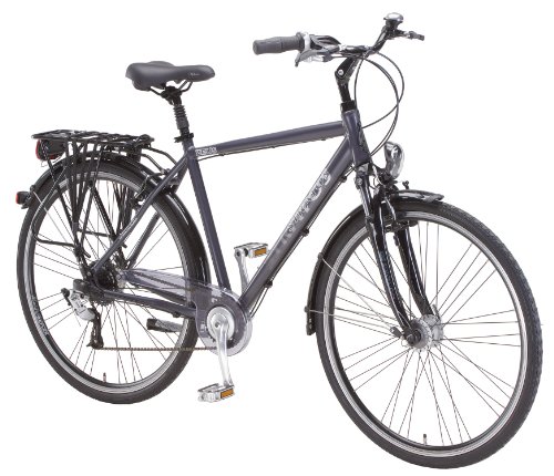 Stratos Herren ZEUS Trekking 24-Gang SRAM Dual-Drive, mattgrau, 28", 52 cm