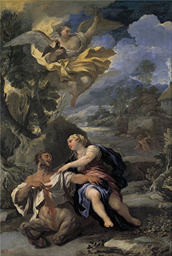 Polyster Canvas ,the Replica Art DecorativeCanvas Prints Of Oil Painting 'Giordano Luca La Muerte Del Centauro Neso Ca. 1697 ', 12 X 18 Inch / 30 X 45 Cm Is Best For Home Office Artwork And Home Decor And Gifts