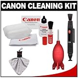 Canon Optical Lens and Digital SLR Camera Cleaning Kit with Brush, Microfiber Cloth, Fluid & Tissue + Accessory Kit for EOS 1D X, 1Ds, 1Ds Mark II, III, IV, 60D, 5D, 7D, Rebel T2i, T3 & T3i
