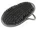 G.B.S American Comb's Palm Pocket Shampoo Brush - Made in USA with Round Bristles for Effective Scalp Massage (Black)