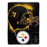 Steelers NFL Imprint Micro Raschel 50x60 Blanket by Northwest Steelers NFL Imprint Micro Raschel 50x60 Blanket by Nort
