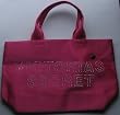 Victoria's Secret Studed Carry Bag. Color: Pink Shine Smooth Feel- Has a Small Black Heart. Size 17inches X 11inches