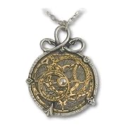 Anguistralobe Alchemy Gothic Astrolabe Pendant Necklace