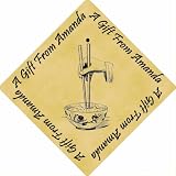 Pack of 12 PERSONALISED Parchment 6cm Square Gift Tags Chopsticks