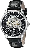 Stuhrling Original Symphony Aristocrat Executive Men's Automatic Watch with Black Dial Analogue Display and Black Leather Strap 133.33151